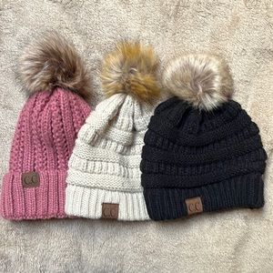 LOT of 3 C.C Beanie Hats